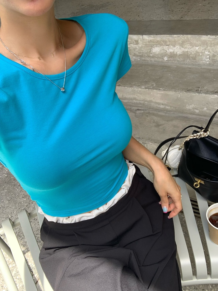REVE CITE-L東大門代購女裝新款職業休閑26春夏人氣T恤REVE CITE-LT恤