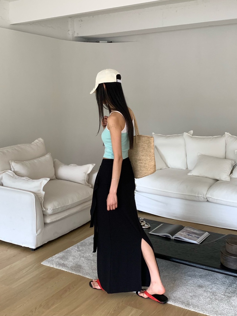 REVE CITE-L東大門直郵女裝新品26春夏套裝不對稱可拆卸圍巾REVE CITE-L套裝