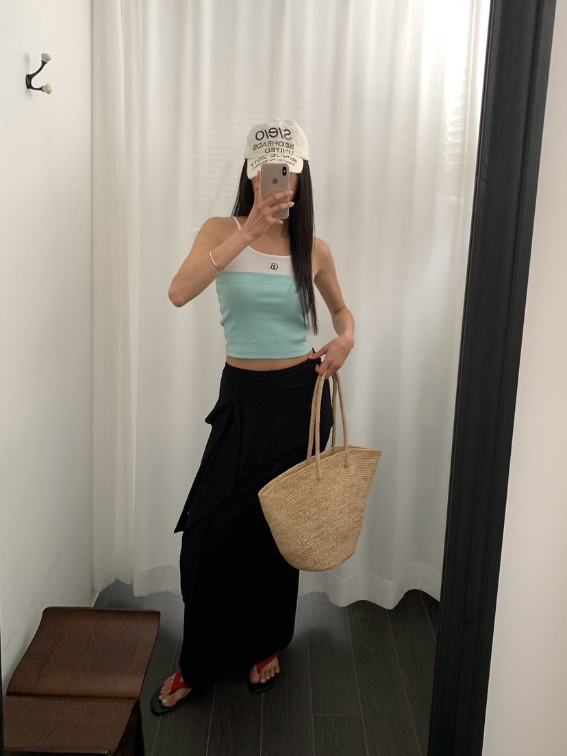 REVE CITE-L東大門直郵女裝新品26春夏套裝不對稱可拆卸圍巾REVE CITE-L套裝