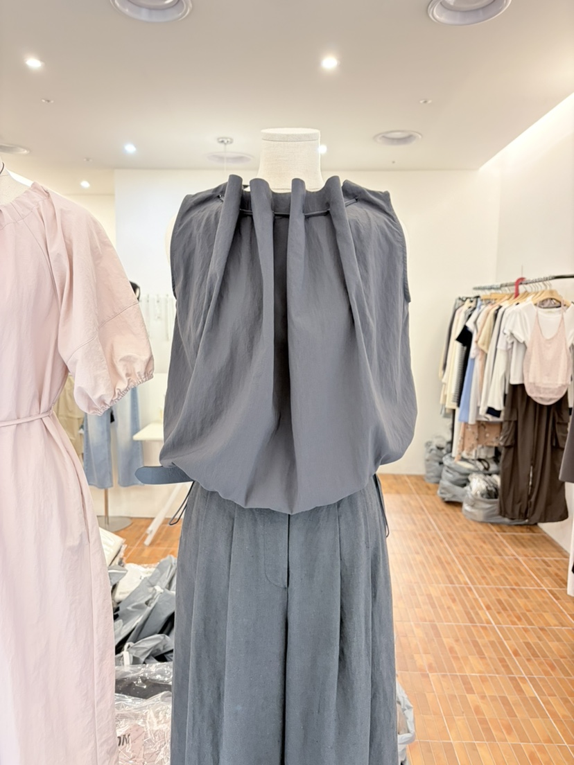 LOGON韓國代購女士新款休閑真品熱賣26春夏推薦吊帶背心孔眼LOGON吊帶/背心圖色1