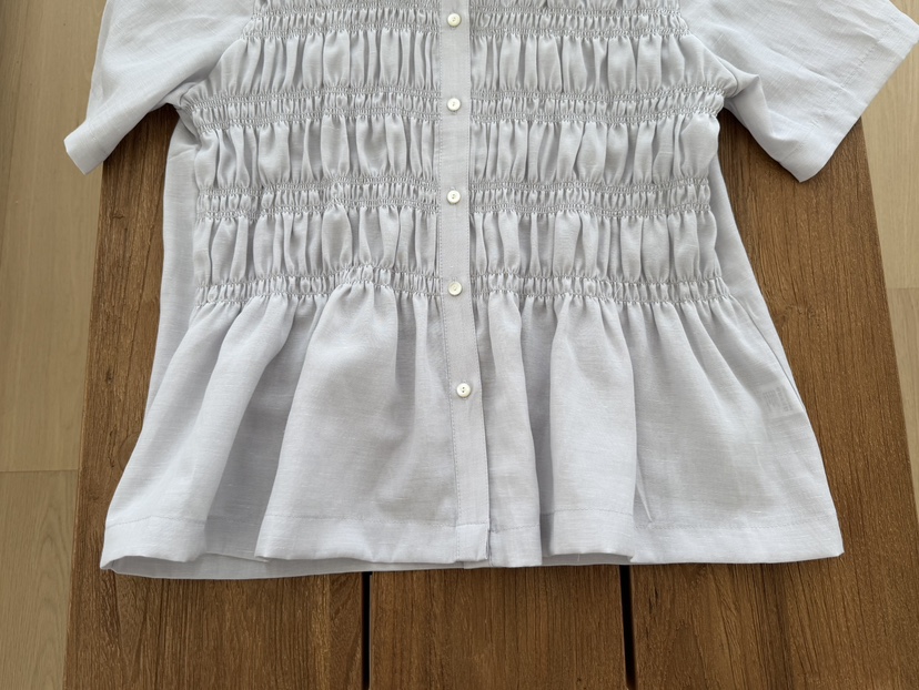 OP PER韓國直郵女士新品熱賣休閑推薦真品職業襯衫蕾絲衫OPPER-simplebeige襯衫/蕾絲衫