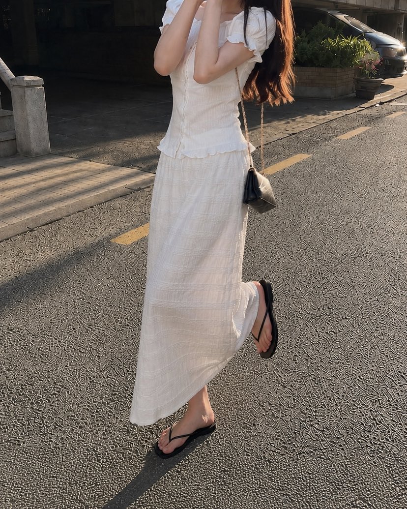 EIGHTGLOW韓國直郵女裝新品真品職業休閑26春夏推薦人氣長裙EIGHTGLOW長裙