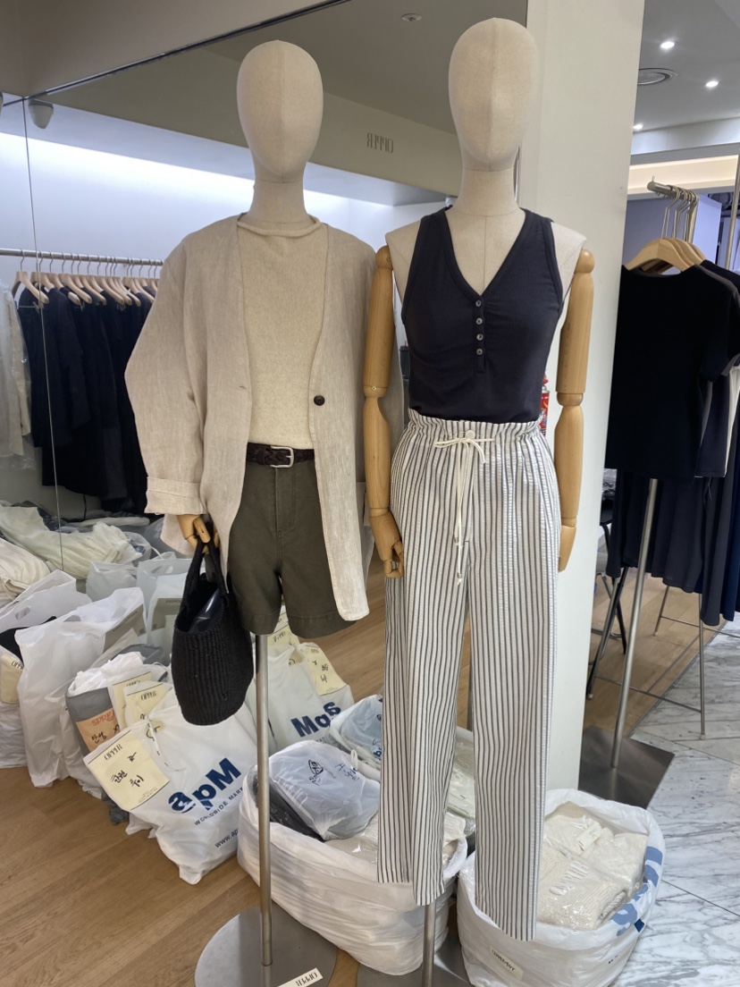 OP PER東大門實拍女裝新款休閑26春夏推薦時尚熱賣休閑褲OPPER-simplebeige休閑褲