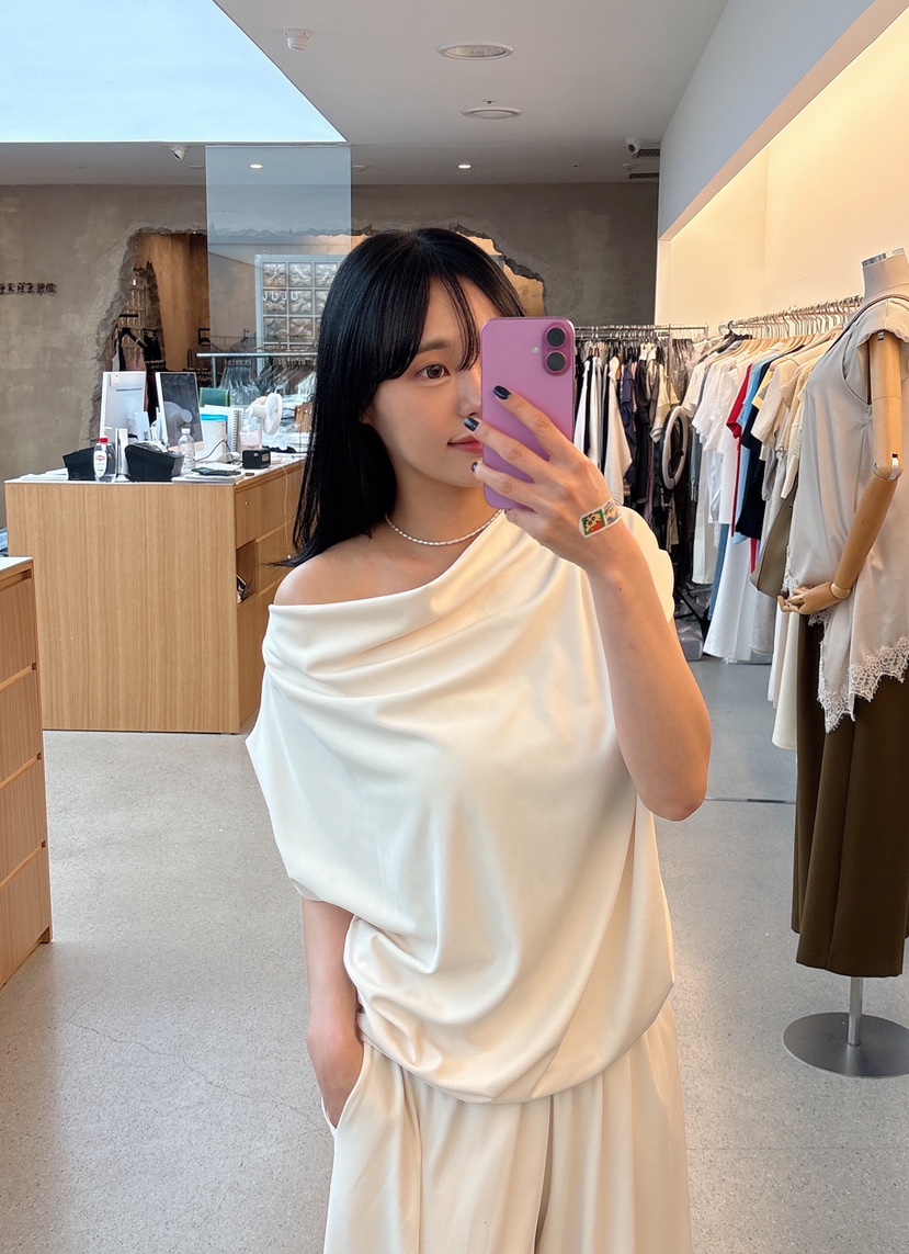 JUJU東大門代購女裝新款26春夏職業時尚熱賣人氣襯衫蕾絲衫JUJU襯衫/蕾絲衫