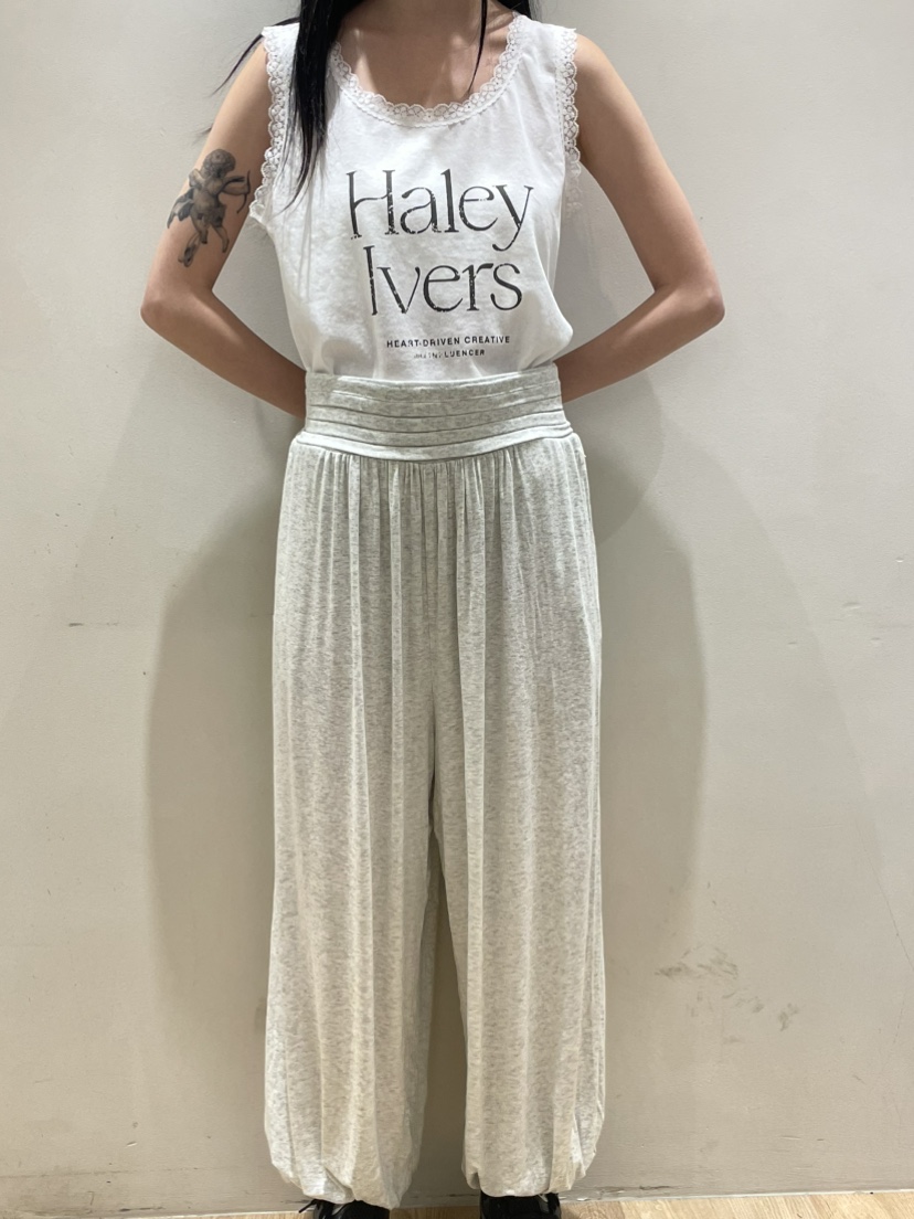 NEOUL東大門實拍女裝新品26春夏休閑人氣熱賣時尚推薦休閑褲NEOUL/ahin雙領標簽休閑褲