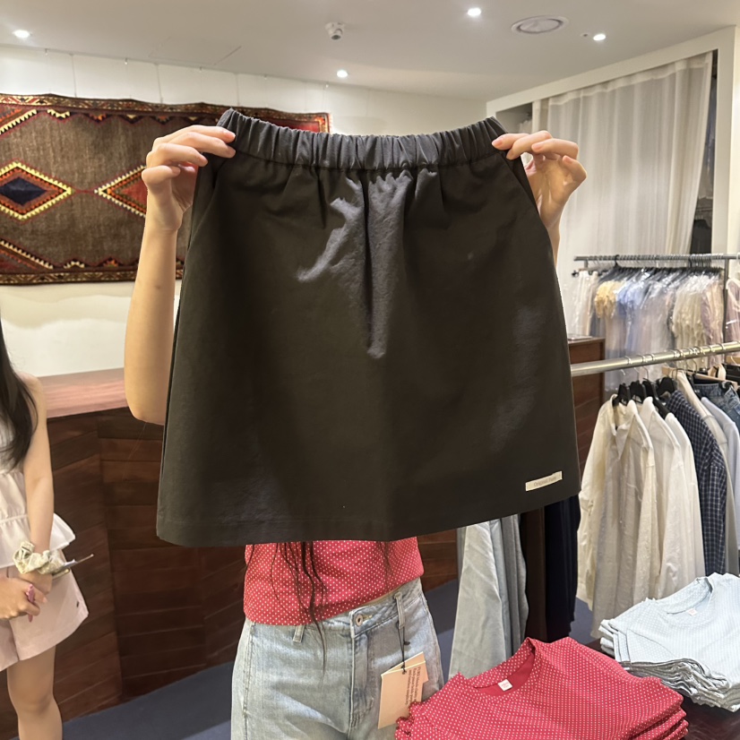 FURE東大門代購女士新款人氣26春夏休閑半身裙中短裙棉質FURE半身裙/中短裙圖色2