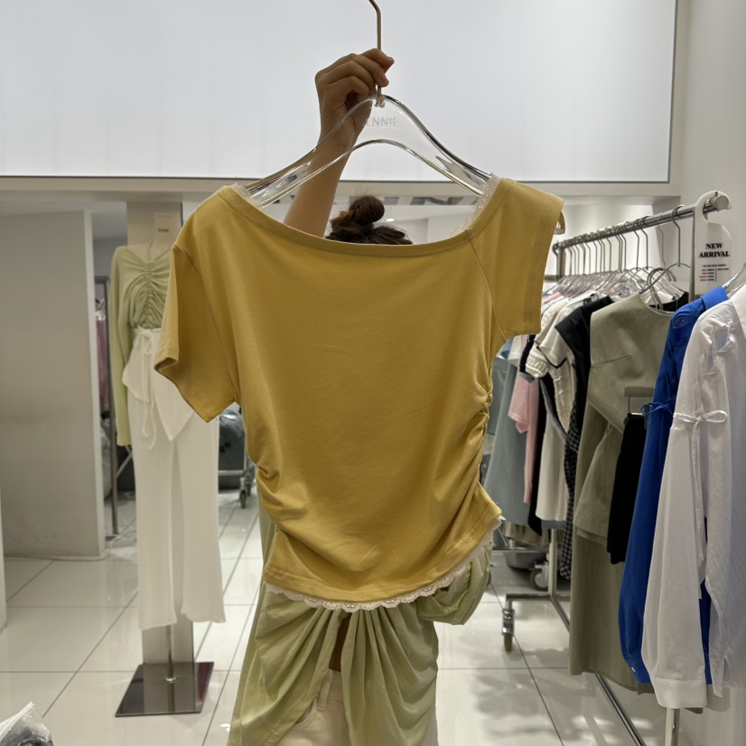 JENNIE韓國代購女裝新品推薦26夏季時尚熱賣休閑人氣T恤JENNIE/VENEFITT恤圖色2