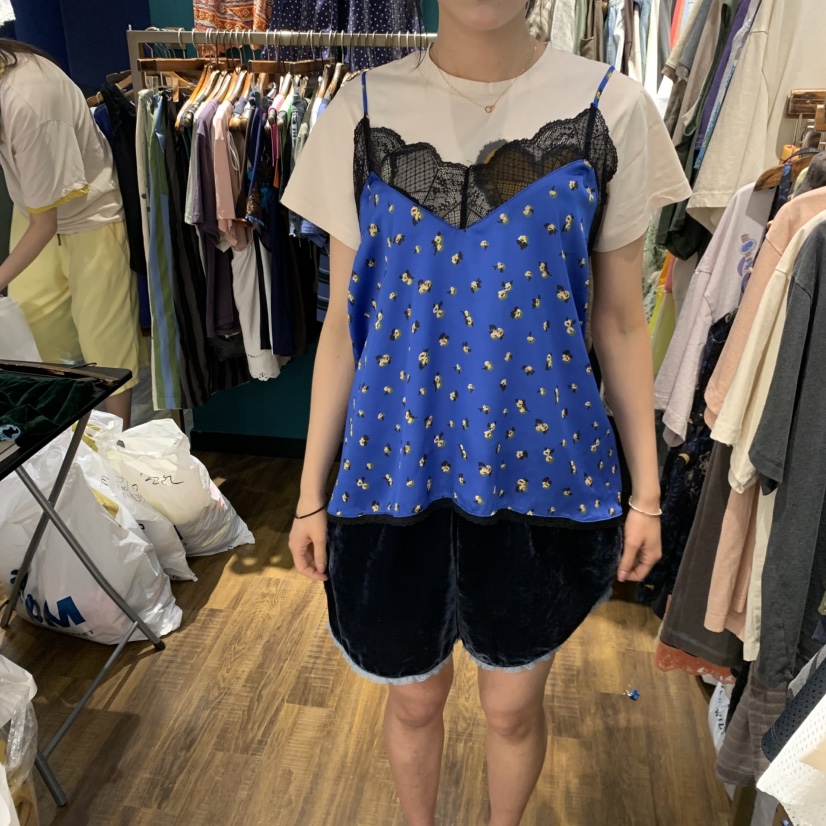 MERCI LINDA韓國直郵女裝新款時尚吊帶背心不含內搭蕾絲無袖MERCI LINDA吊帶/背心圖色2