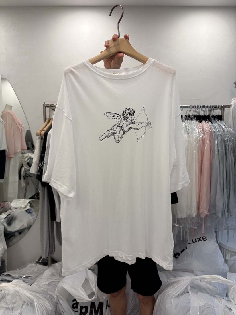 DELICATE韓國直郵女士新品熱賣推薦人氣26夏季休閑時尚T恤DELICATET恤圖色1