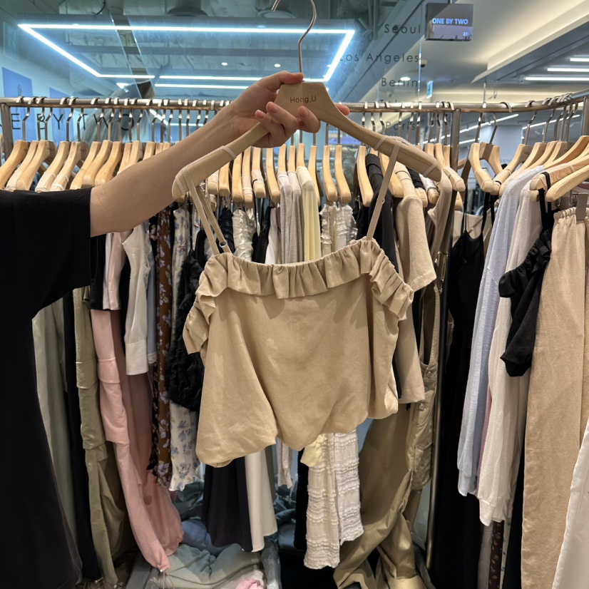 HONG.U韓國直郵實拍女裝新品人氣推薦26夏季吊帶背心亞麻無袖HONG.U吊帶/背心圖色2