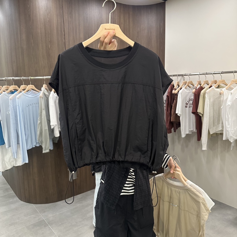 URBANSTORY/REMAKING東大門代購女士新款真品襯衫蕾絲衫無袖鏤空Remaking/URBANSTORY襯衫/蕾絲衫圖色3