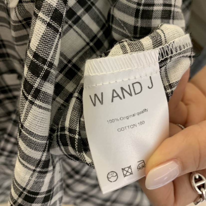 W AND J東大門實拍女裝新品人氣26春夏推薦襯衫蕾絲衫格子W AND J襯衫/蕾絲衫