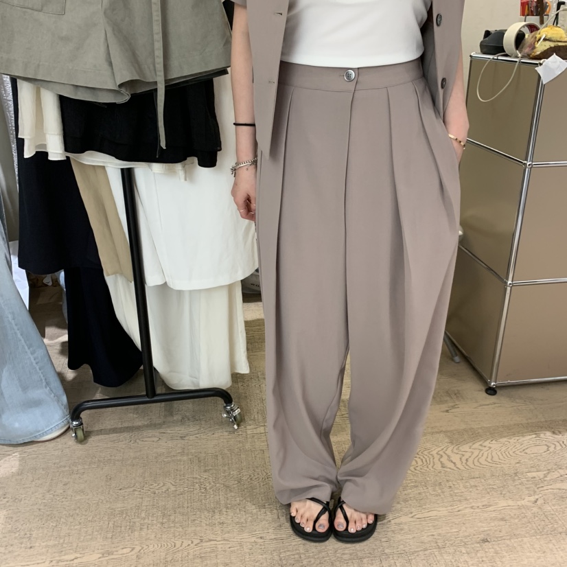 W AND J東大門實拍女士新品推薦人氣休閑26春夏職業休閑褲W AND J休閑褲圖色3