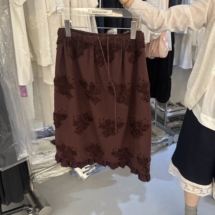 DOUBLE STANDARD/LE SMOKING/MAISONSTAFF韓國直郵女士新品26春夏半身裙中短裙MAISONSTAFF半身裙/中短裙圖色2