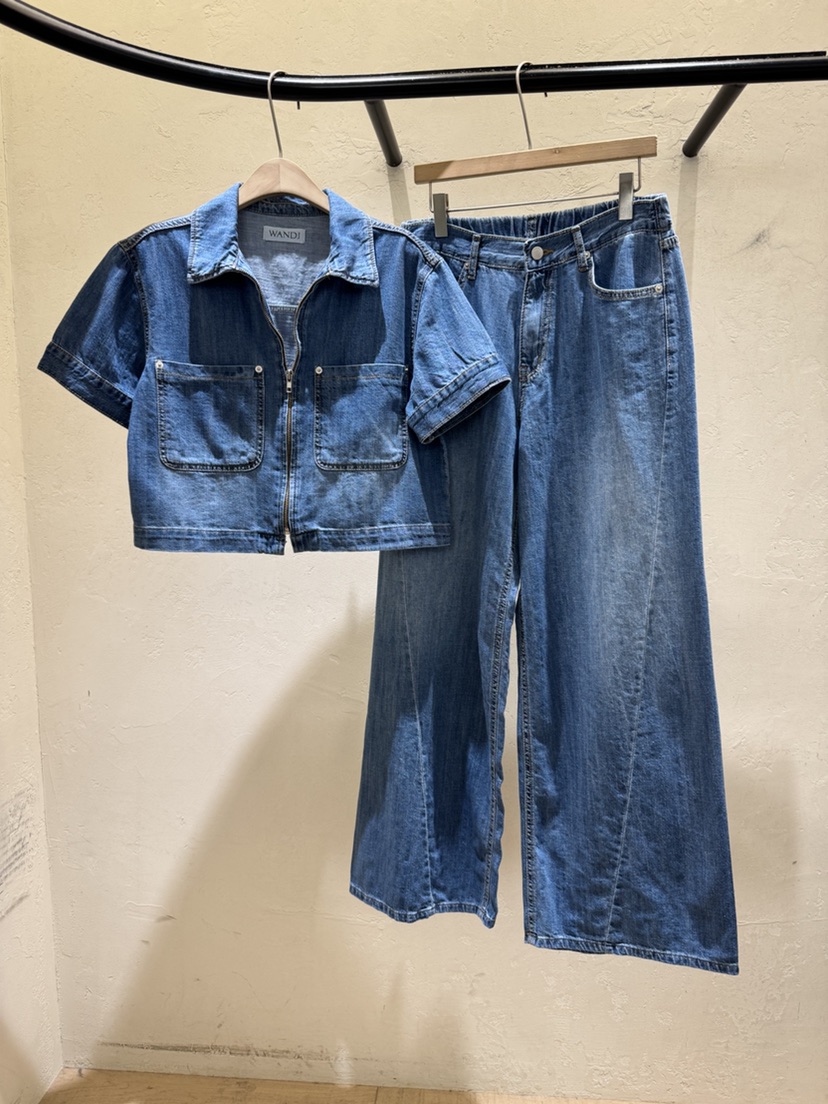 W AND J韓國直郵女裝新品熱賣人氣休閑時尚26夏季推薦套裝W AND J套裝圖色2