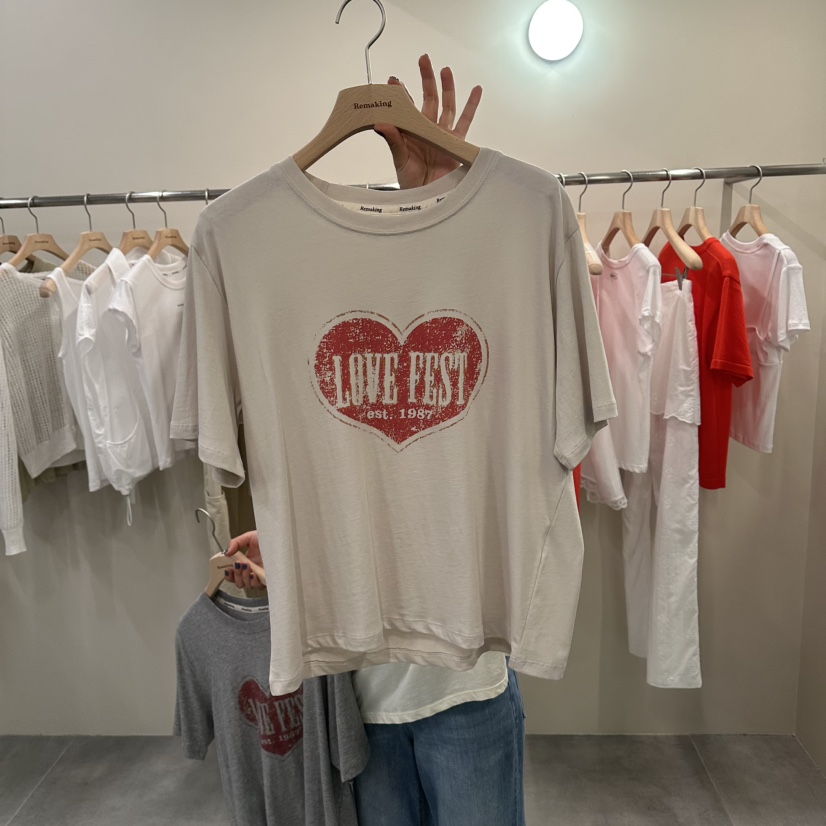 URBANSTORY/REMAKING東大門直郵女士新款26春夏時尚真品T恤Remaking/URBANSTORYT恤圖色2