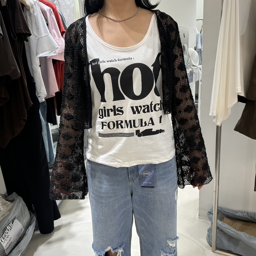 RENDER東大門實拍韓國女裝新款熱賣休閑襯衫蕾絲衫蕾絲開衫RENDER襯衫/蕾絲衫圖色3