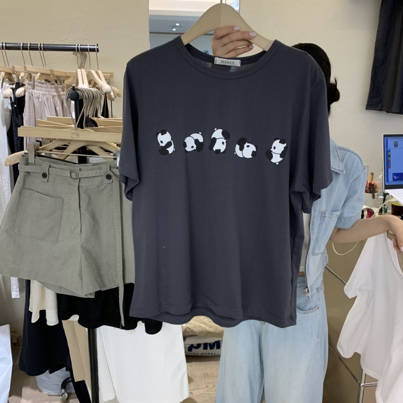 W AND J韓國直郵女裝新款人氣熱賣時尚26夏季休閑推薦T恤W AND JT恤圖色2