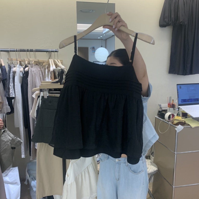 W AND J韓國直郵女裝新品時尚推薦休閑26春夏吊帶背心無袖W AND J吊帶/背心圖色2