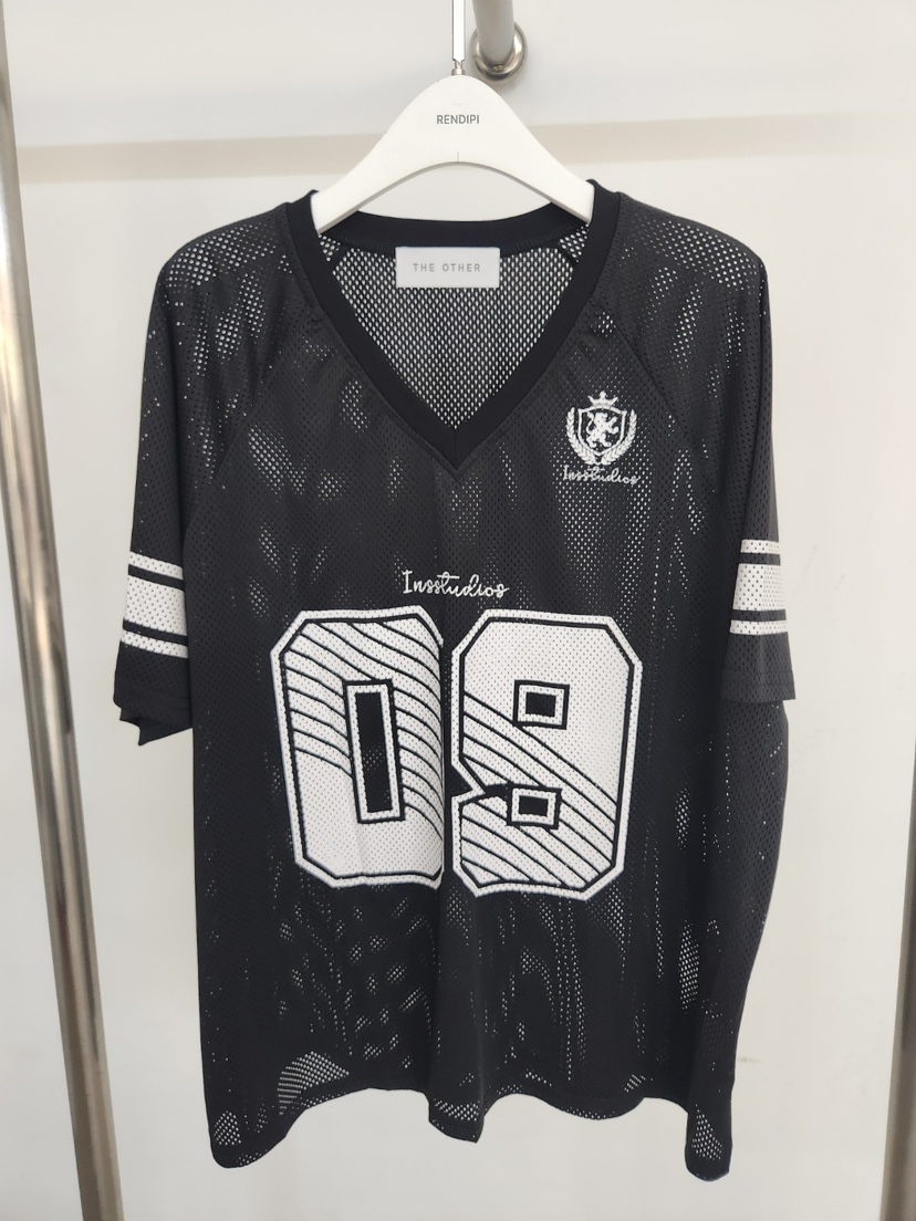 THE OTHER東大門實拍女士新品熱賣職業推薦時尚休閑T恤網狀THE OTHERT恤圖色2