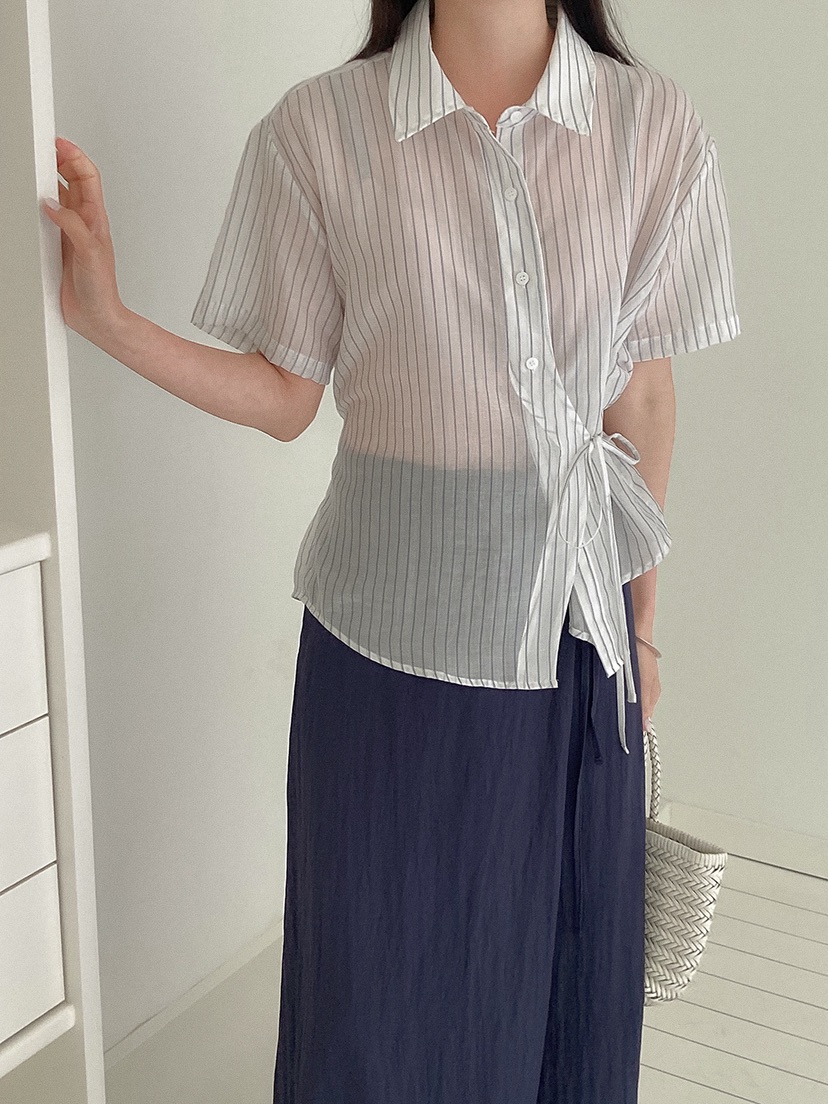 BLOWING韓國東大門代購女士新品熱賣人氣休閑26夏季襯衫蕾絲衫BLOWING-2件起襯衫/蕾絲衫