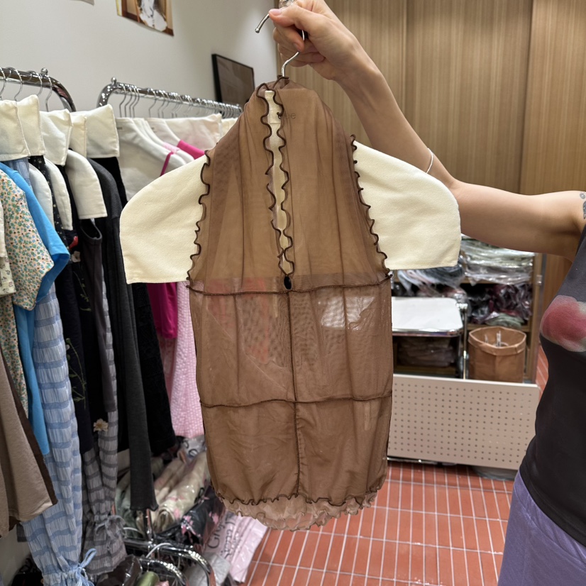 EEE東大門實拍女士新款26春夏真品人氣休閑推薦吊帶背心露背EEE吊帶/背心圖色2