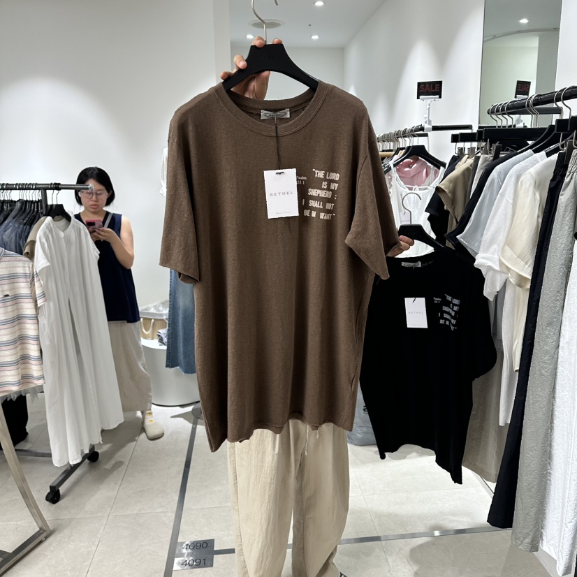 BETHEL韓國直郵女士新品時尚人氣推薦熱賣休閑26夏季T恤BETHELT恤圖色2