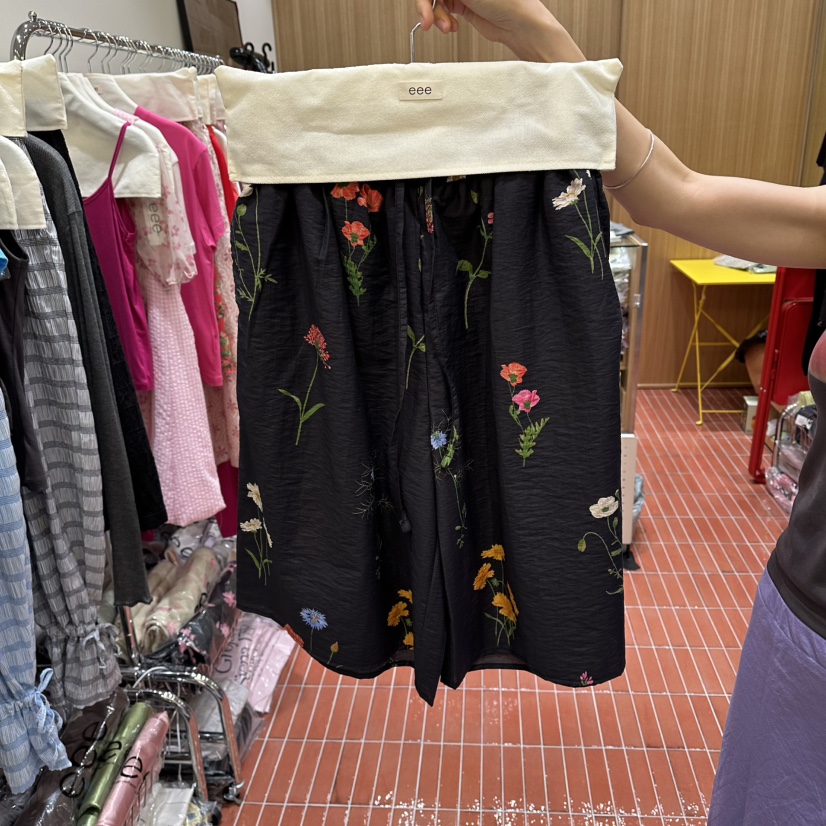 EEE東大門直郵女士新品熱賣職業26春夏休閑時尚休閑褲小花EEE休閑褲圖色2