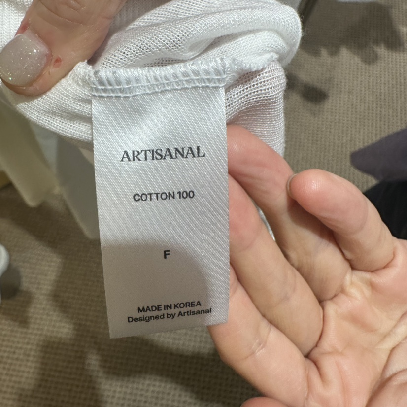ARTISANAL韓國代購女裝新品推薦人氣長袖T恤拉鏈連帽衫羅紋ARTISANAL長袖T恤