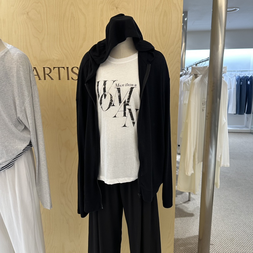 ARTISANAL韓國代購女裝新品推薦人氣長袖T恤拉鏈連帽衫羅紋ARTISANAL長袖T恤圖色2