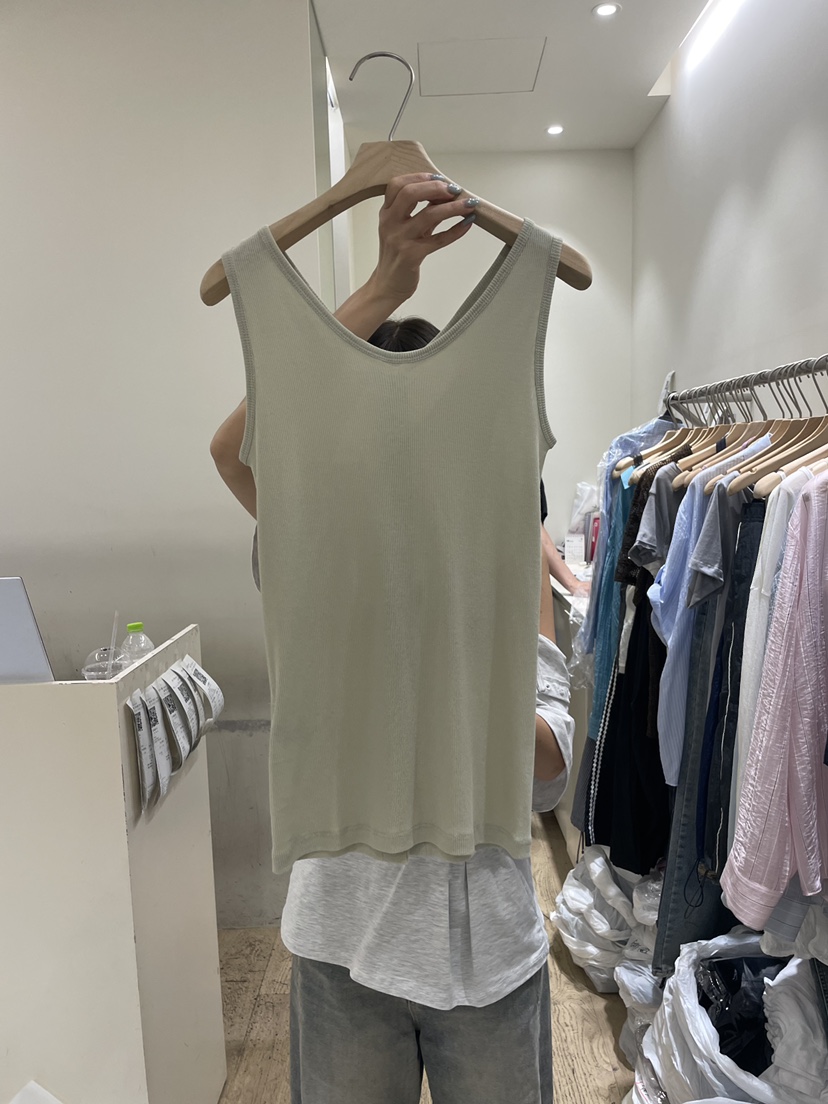FLOWER-L韓國直郵女士新品26夏季人氣休閑吊帶背心開衫無袖FLOWER-L吊帶/背心