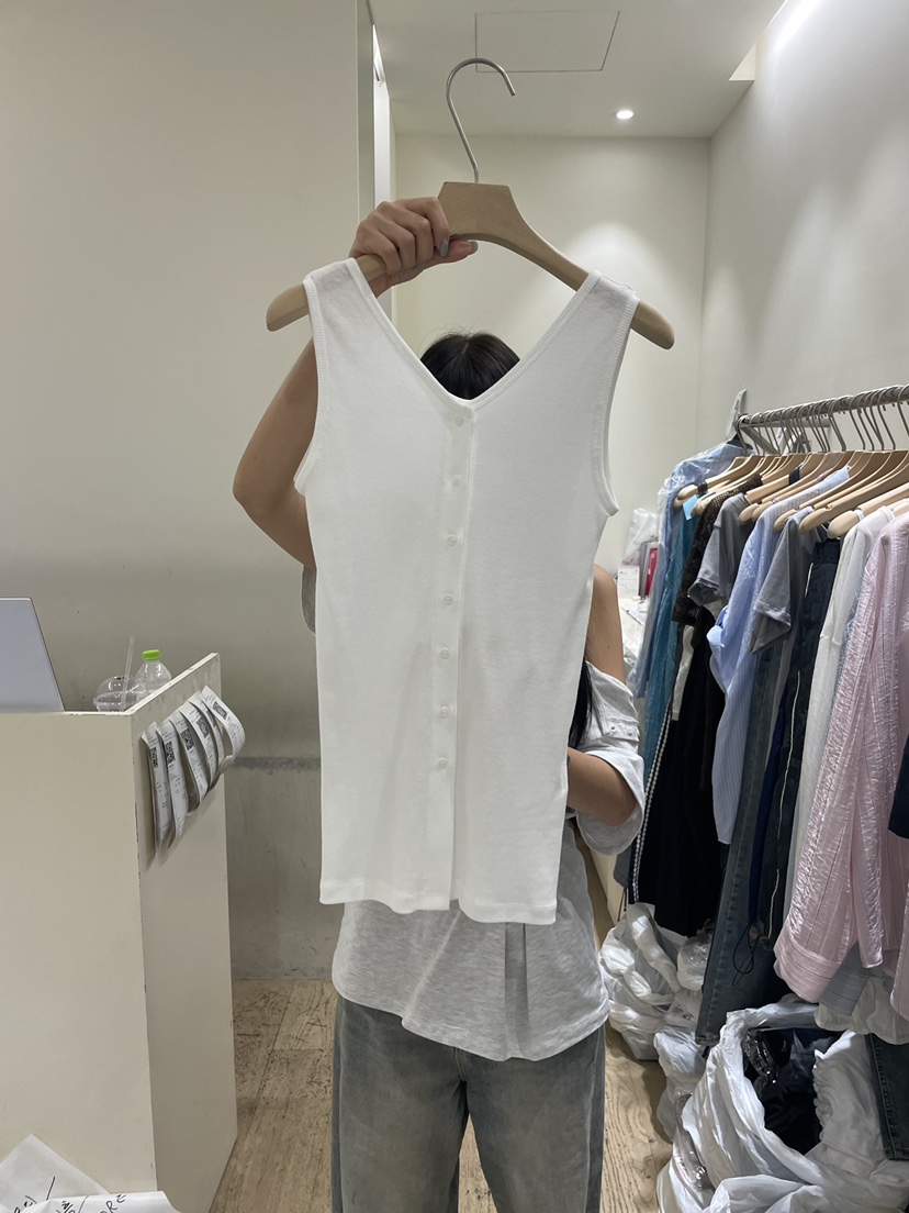 FLOWER-L韓國直郵女士新品26夏季人氣休閑吊帶背心開衫無袖FLOWER-L吊帶/背心圖色4