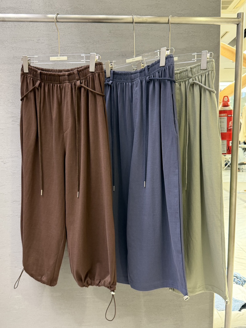 UOOV韓國東大門直郵女裝新品休閑時尚推薦26夏季休閑褲含腰繩UOOV休閑褲