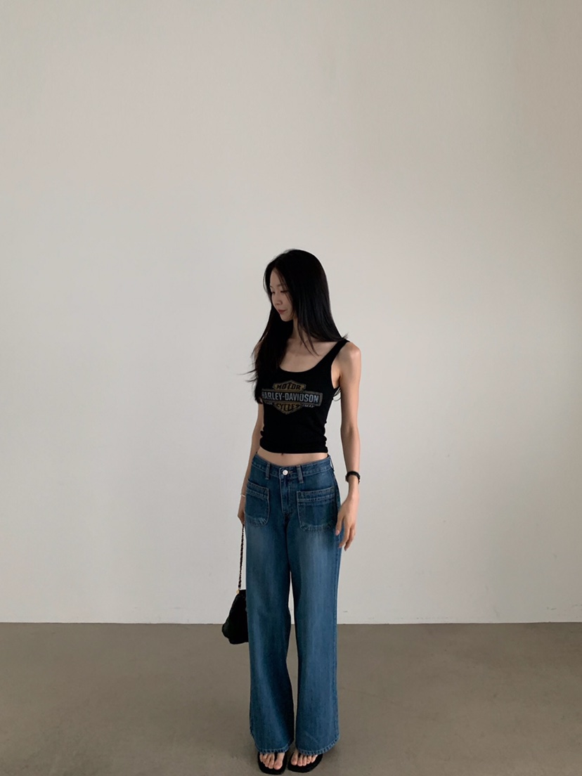 VERANDA韓國直郵女士新品熱賣休閑時尚26夏季吊帶背心無袖VERANDA吊帶/背心