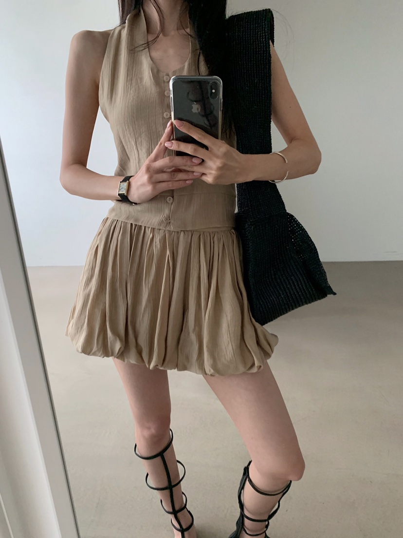 VERANDA韓國直郵實拍女士新品時尚熱賣推薦人氣休閑吊帶背心VERANDA吊帶/背心