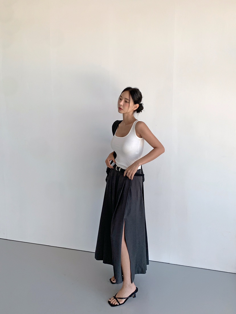 VERANDA韓國東大門直郵女裝新品時尚人氣休閑連衣裙褶裥無袖VERANDA連衣裙