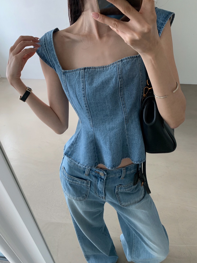 VERANDA韓國直郵女裝新款時尚人氣推薦休閑熱賣吊帶背心無袖VERANDA吊帶/背心圖色2