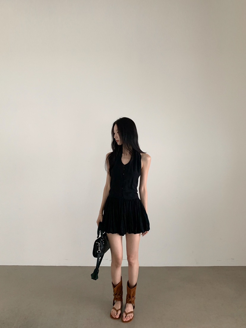 VERANDA東大門實拍韓國女士新品人氣推薦休閑裙褲露背燈籠VERANDA裙褲