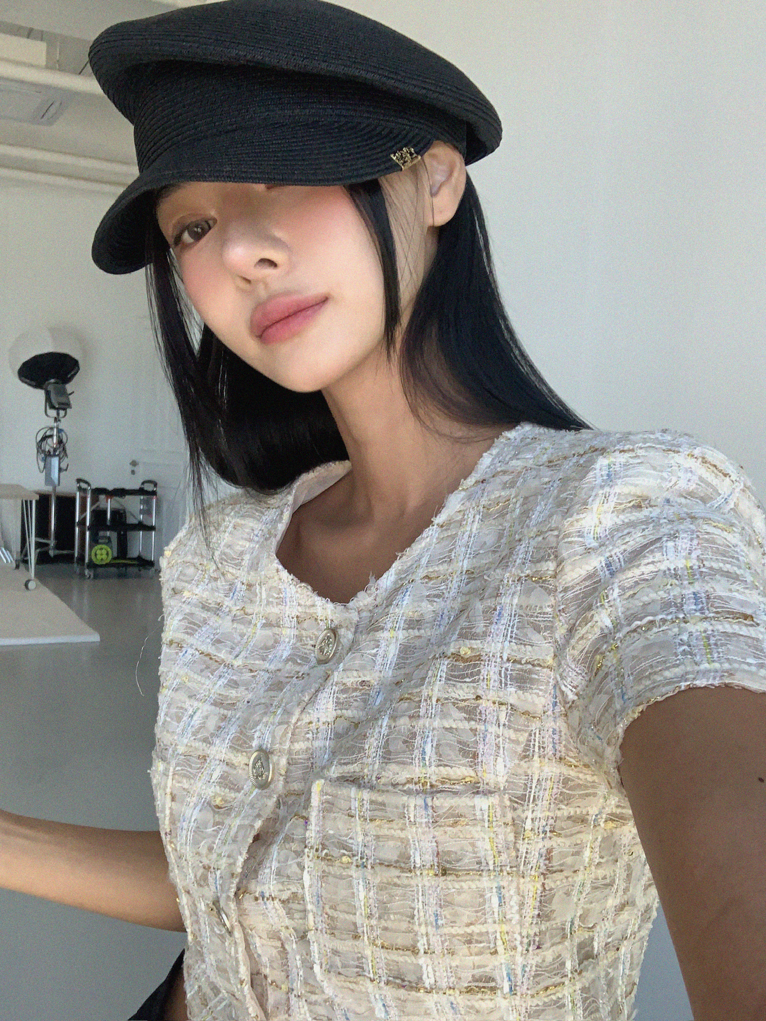 VERANDA韓國直郵女裝新品26夏季熱賣推薦時尚人氣夾克粗花呢VERANDA夾克
