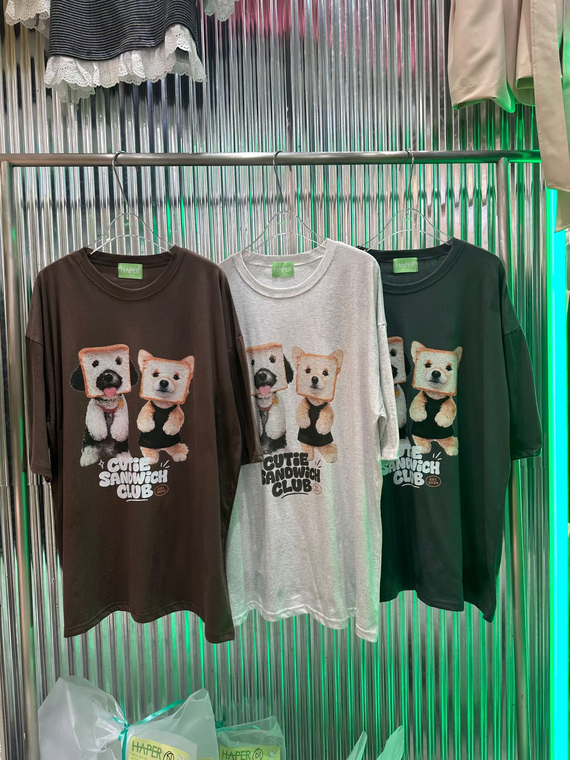 HAPER/COME OPEN韓國直郵實拍女裝新品26夏季時尚推薦T恤HAPER/COME OPENT恤