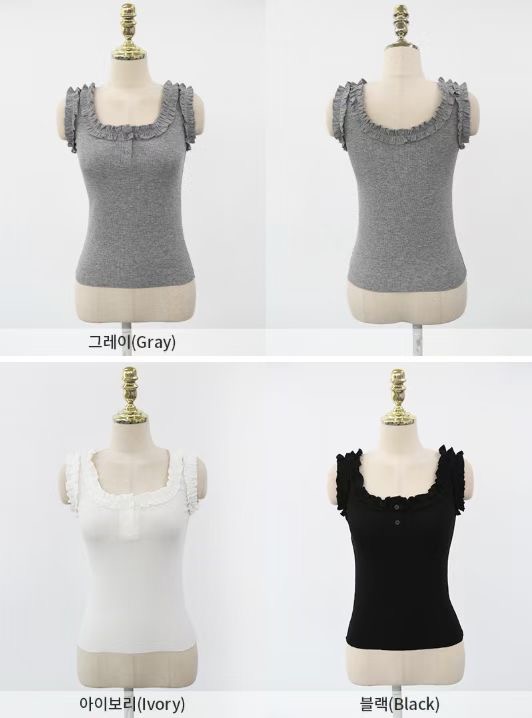 HAPER/COME OPEN韓國代購女裝新款休閑26夏季時尚吊帶背心HAPER/COME OPEN吊帶/背心