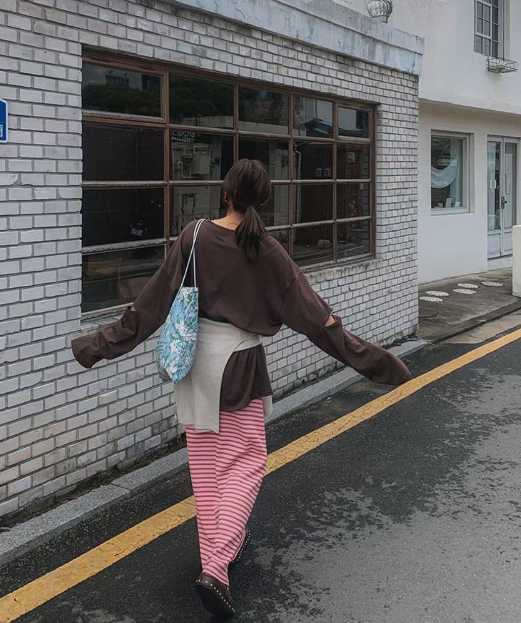 HAPER/COME OPEN韓國直郵實拍女裝新款推薦26夏季長袖T恤HAPER/COME OPEN長袖T恤