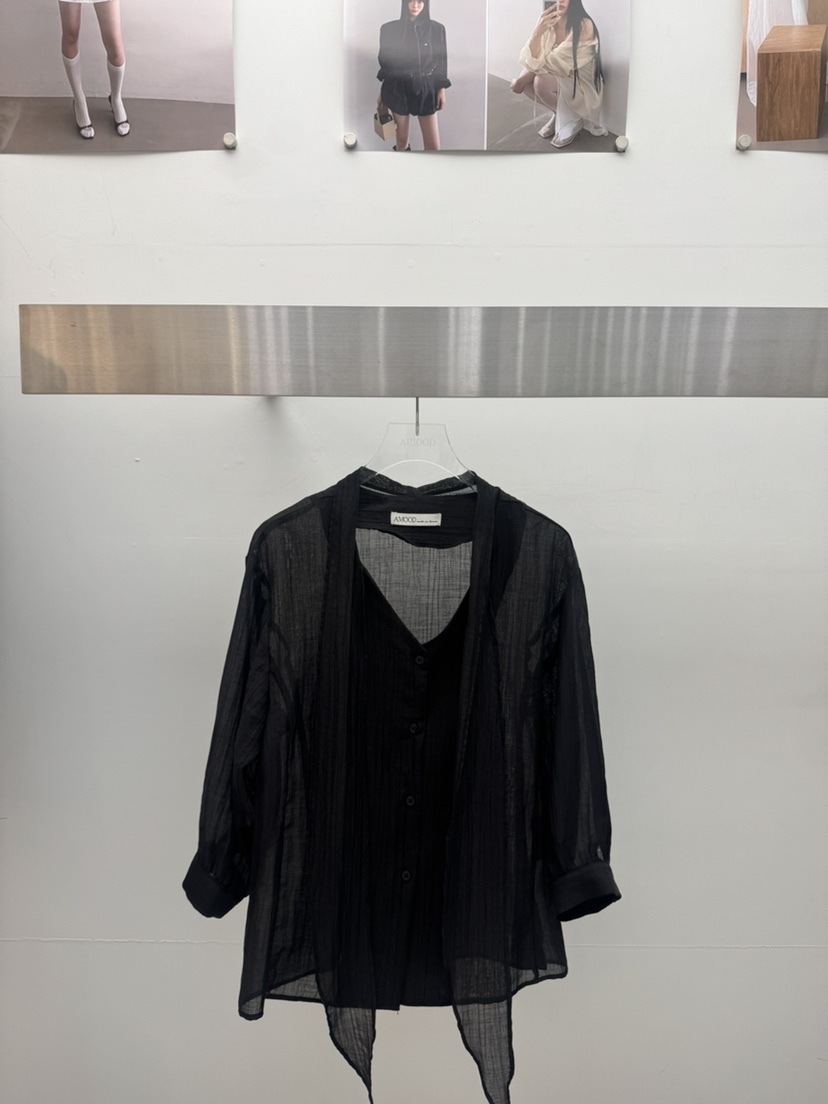 AMOOD韓國東大門直郵女士新品熱賣推薦人氣時尚襯衫蕾絲衫AMOOD襯衫/蕾絲衫圖色3