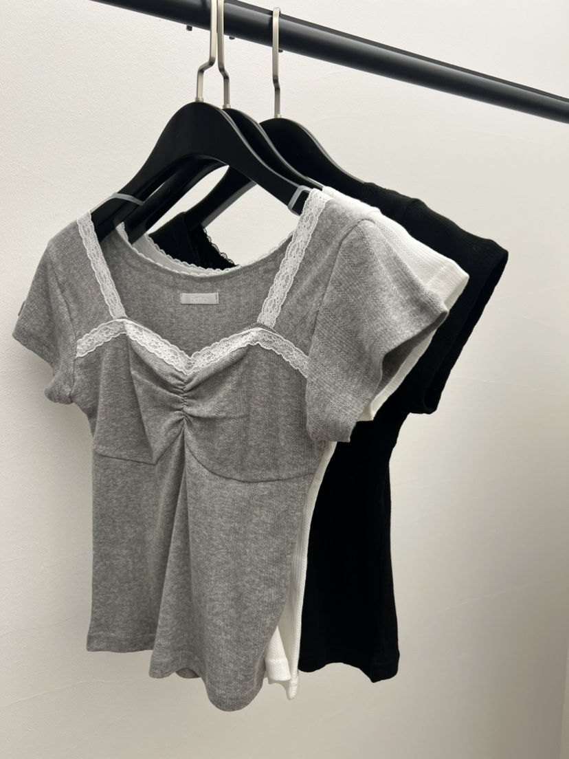 BLACK PIG/BERTO東大門實拍韓國女士新品26夏季熱賣T恤BLACK PIG/BERTOT恤