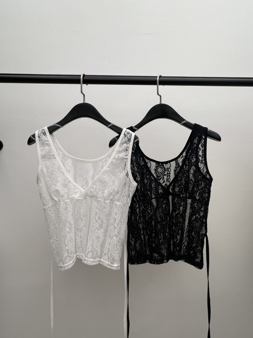 BLACK PIG/BERTO東大門實拍韓國女士新款熱賣吊帶背心蕾絲無袖BLACK PIG/BERTO吊帶/背心