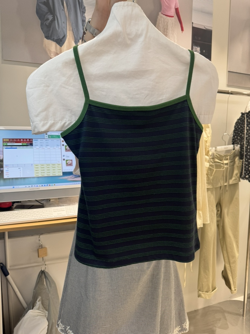 OLI SEOUL韓國代購女士新品人氣時尚26夏季休閑吊帶背心OLI SEOUL吊帶/背心