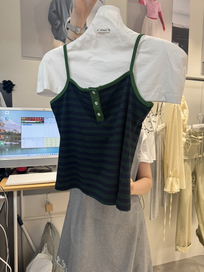 OLI SEOUL韓國代購女士新品人氣時尚26夏季休閑吊帶背心OLI SEOUL吊帶/背心圖色2