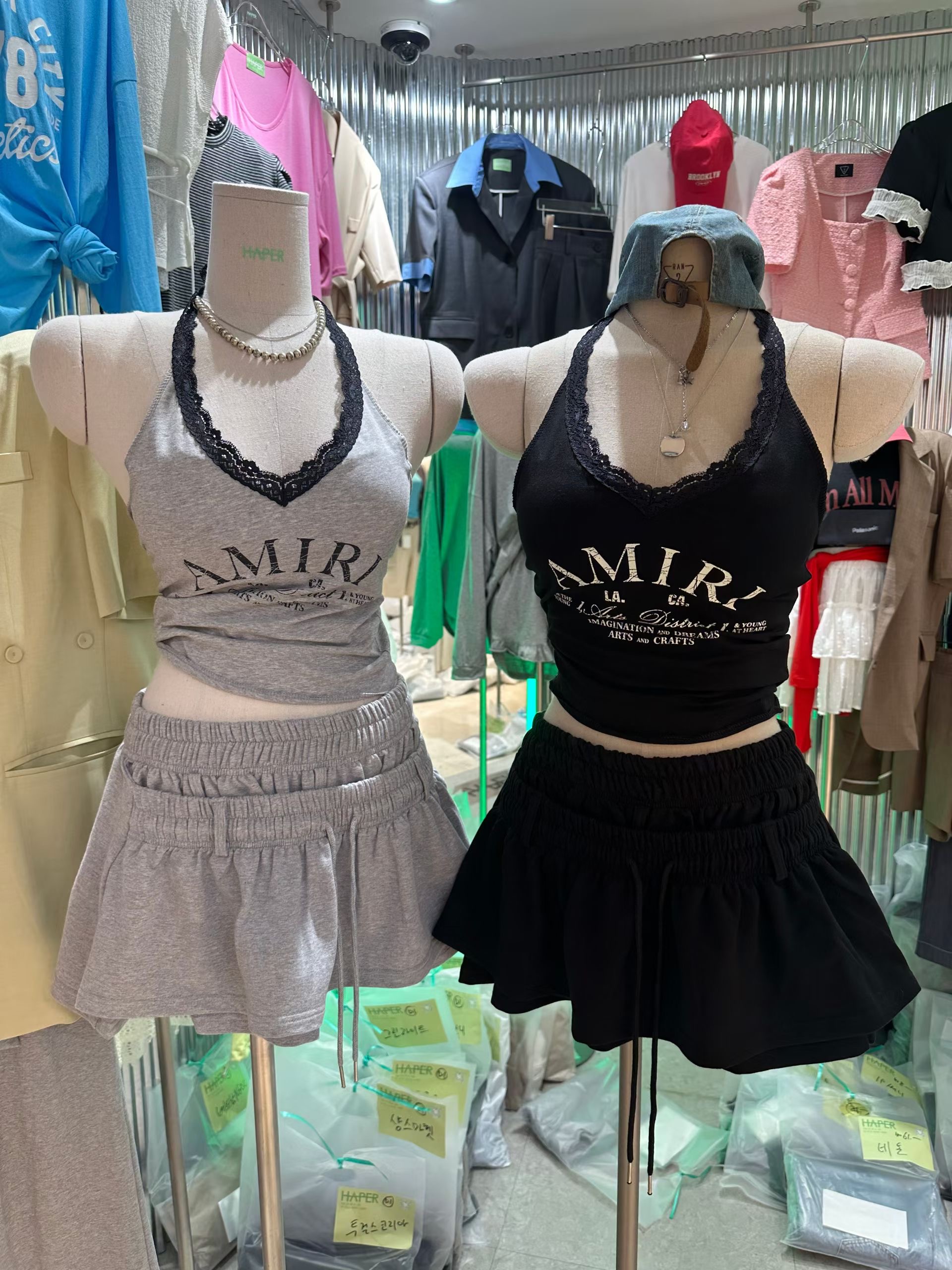 HAPER/COME OPEN韓國直郵實拍女裝新品休閑吊帶背心不含配飾HAPER/COME OPEN吊帶/背心