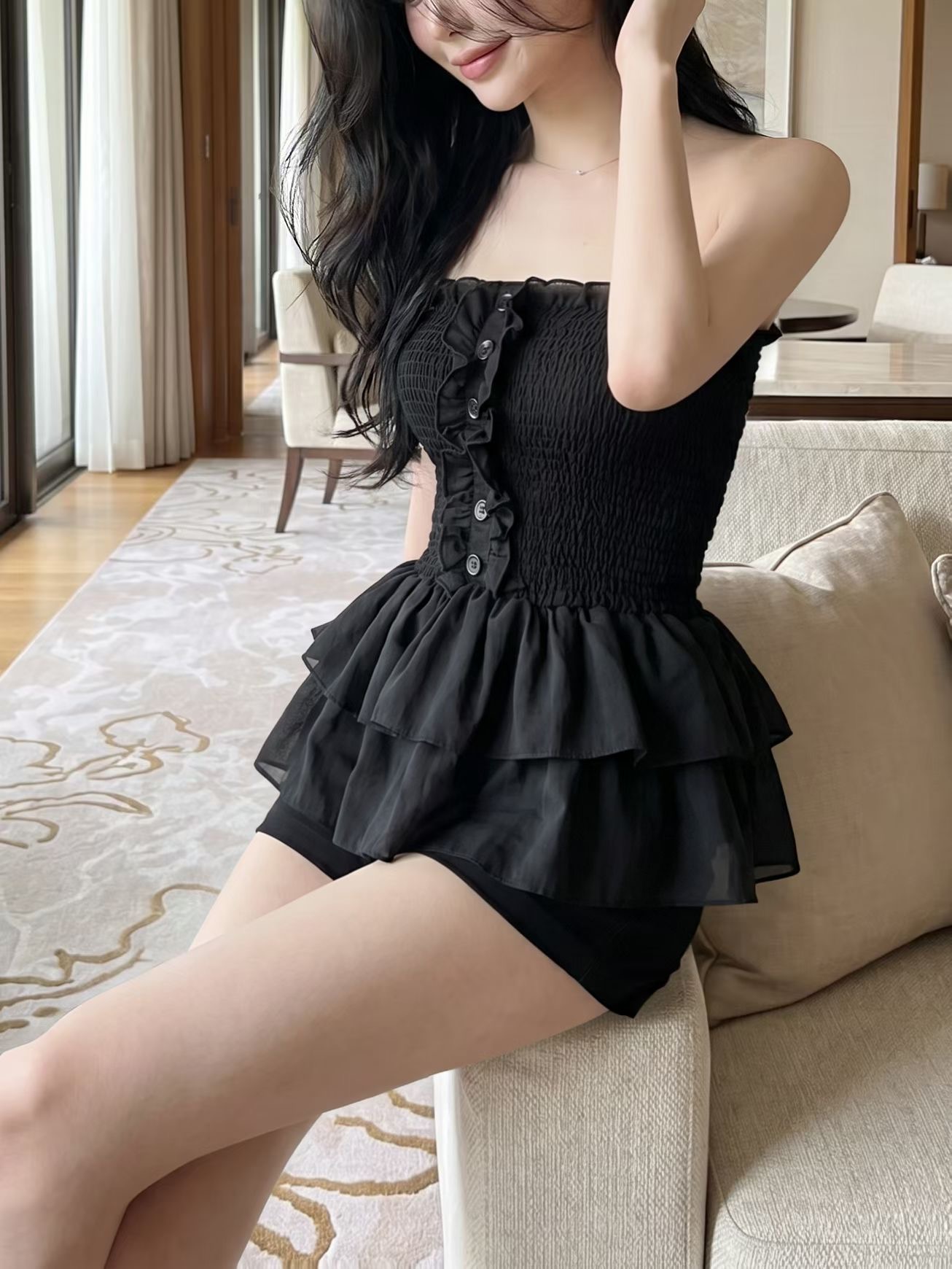 HEE SHOP韓國直郵女裝新款人氣休閑熱賣26夏季襯衫蕾絲衫HEE SHOP襯衫/蕾絲衫
