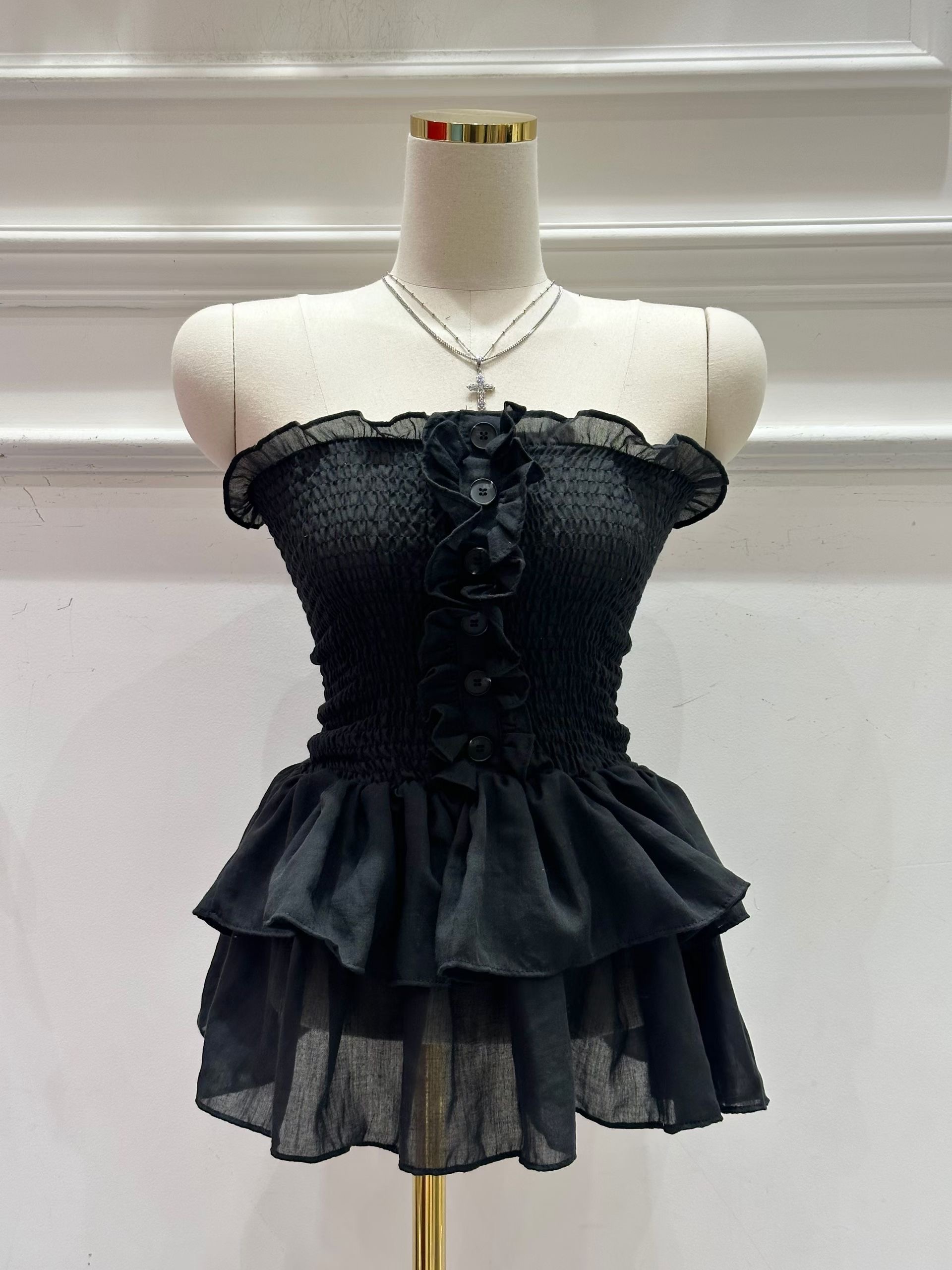 HEE SHOP韓國直郵女裝新款人氣休閑熱賣26夏季襯衫蕾絲衫HEE SHOP襯衫/蕾絲衫圖色1